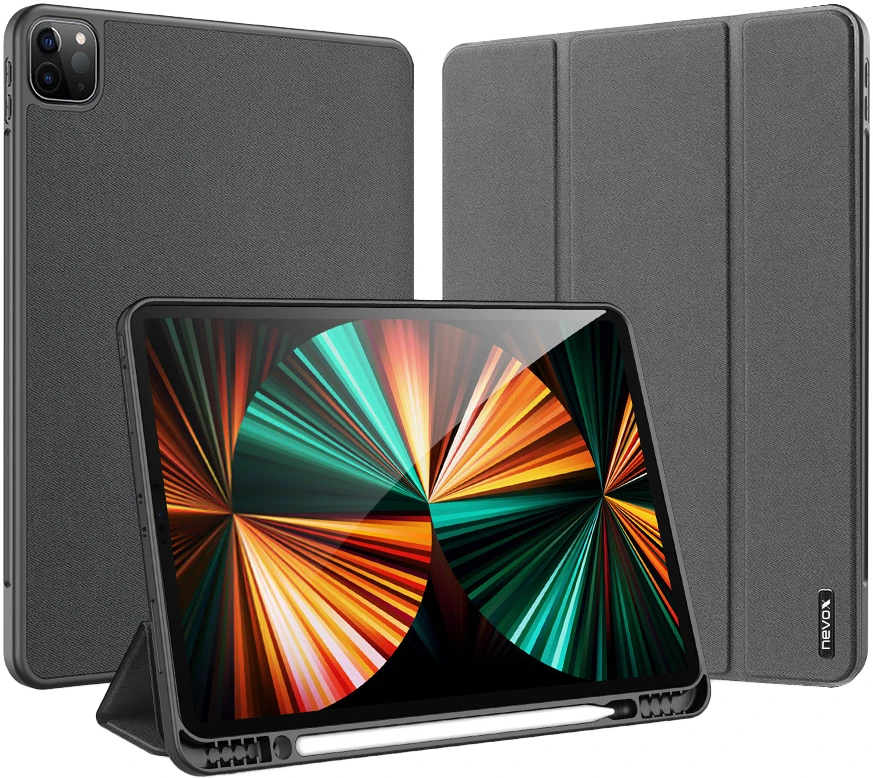 Nevox Vario Series iPad Pro 13" (M4/M5) Booktasche Basaltgrau